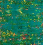 SOLD / Aqua Green Pond Spectra (2022) / 37x37 inches / Nestor Toro