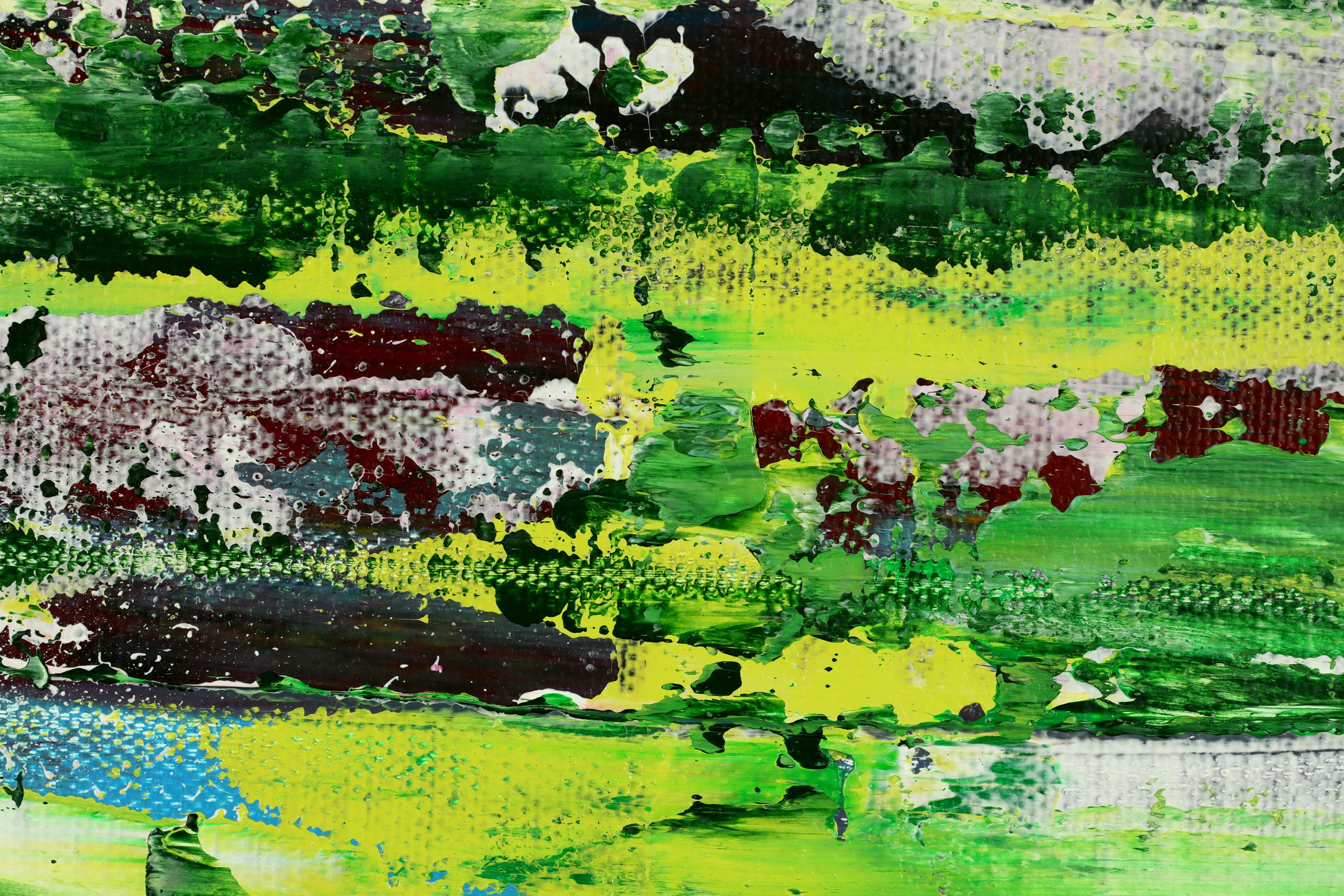 DETAIL / A Forest Song (Faces of Green) 5 (2022) / 24x30 inches