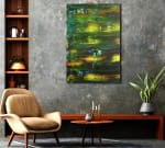 SOLD / A Forest Song (Faces of Green) 5 (2022)