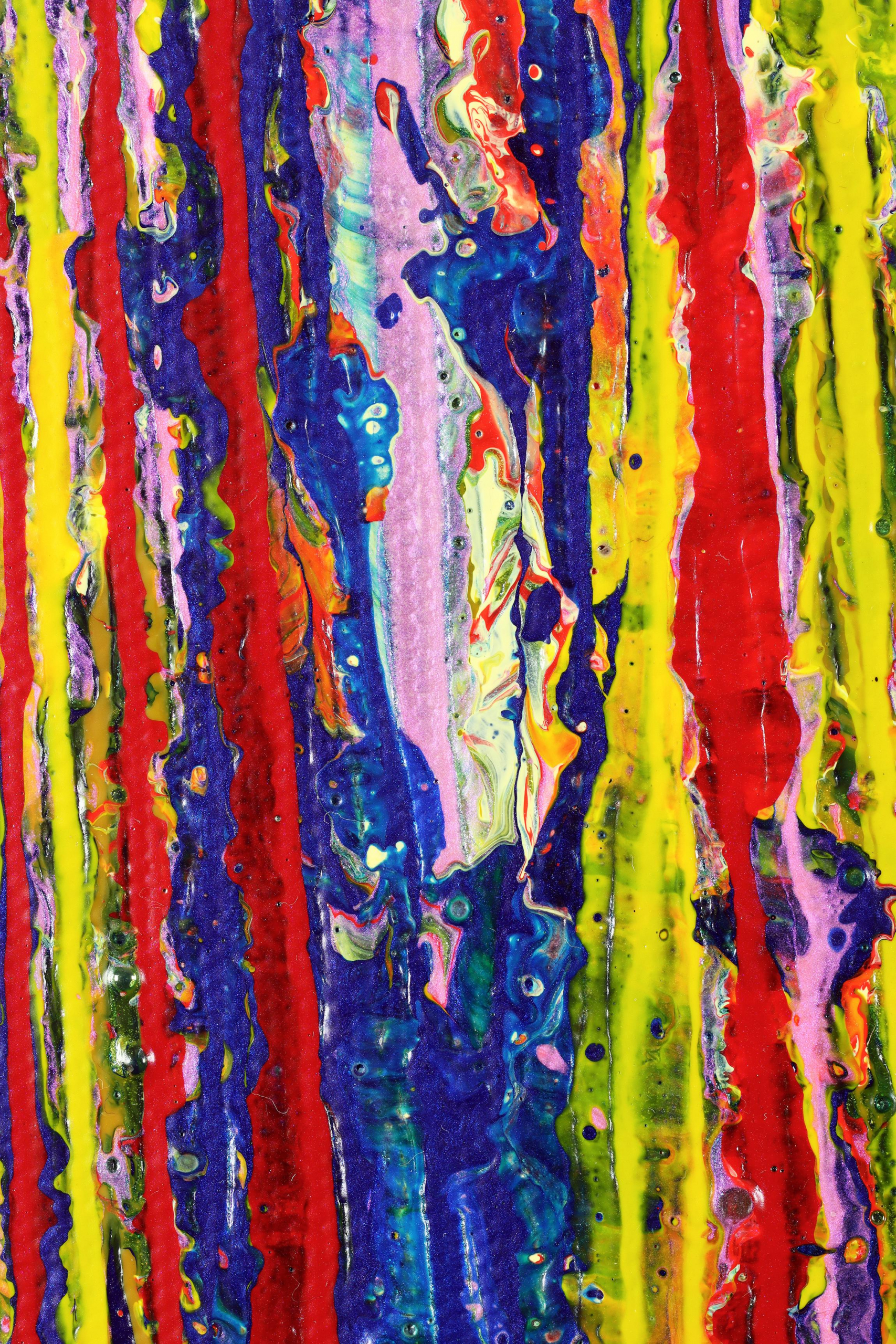 SOLD / DETAIL / Strange Spectra 3 (2022) / 36X36 INCHES / SOLD ABSTRACT ART