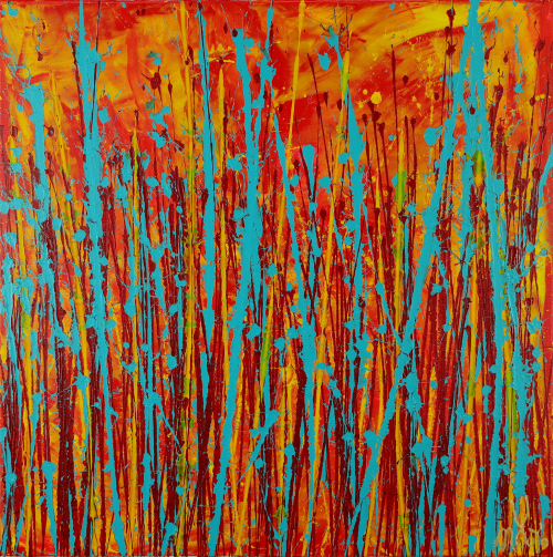 A Fiery Song (2022) / 36x36 inches