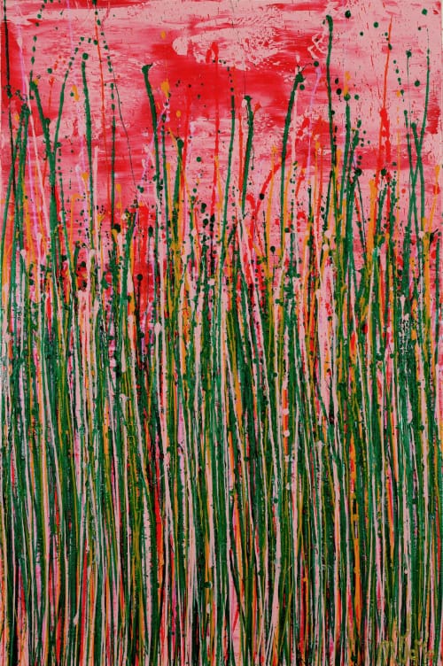 Floating Over Pink (2022) / 24 x 36 inches / Nestor Toro