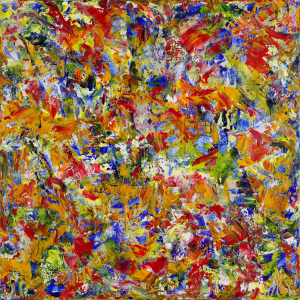 (SOLD) Deconstructed Garden (2022) / 36 x 36 inches / Nestor Toro