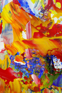 DETAIL / Deconstructed Garden (2022) / 36 x 36 inches / Nestor Toro / (SOLD)