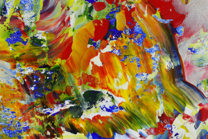 DETAIL / Deconstructed Garden (2022) / 36 x 36 inches / Nestor Toro / (SOLD)