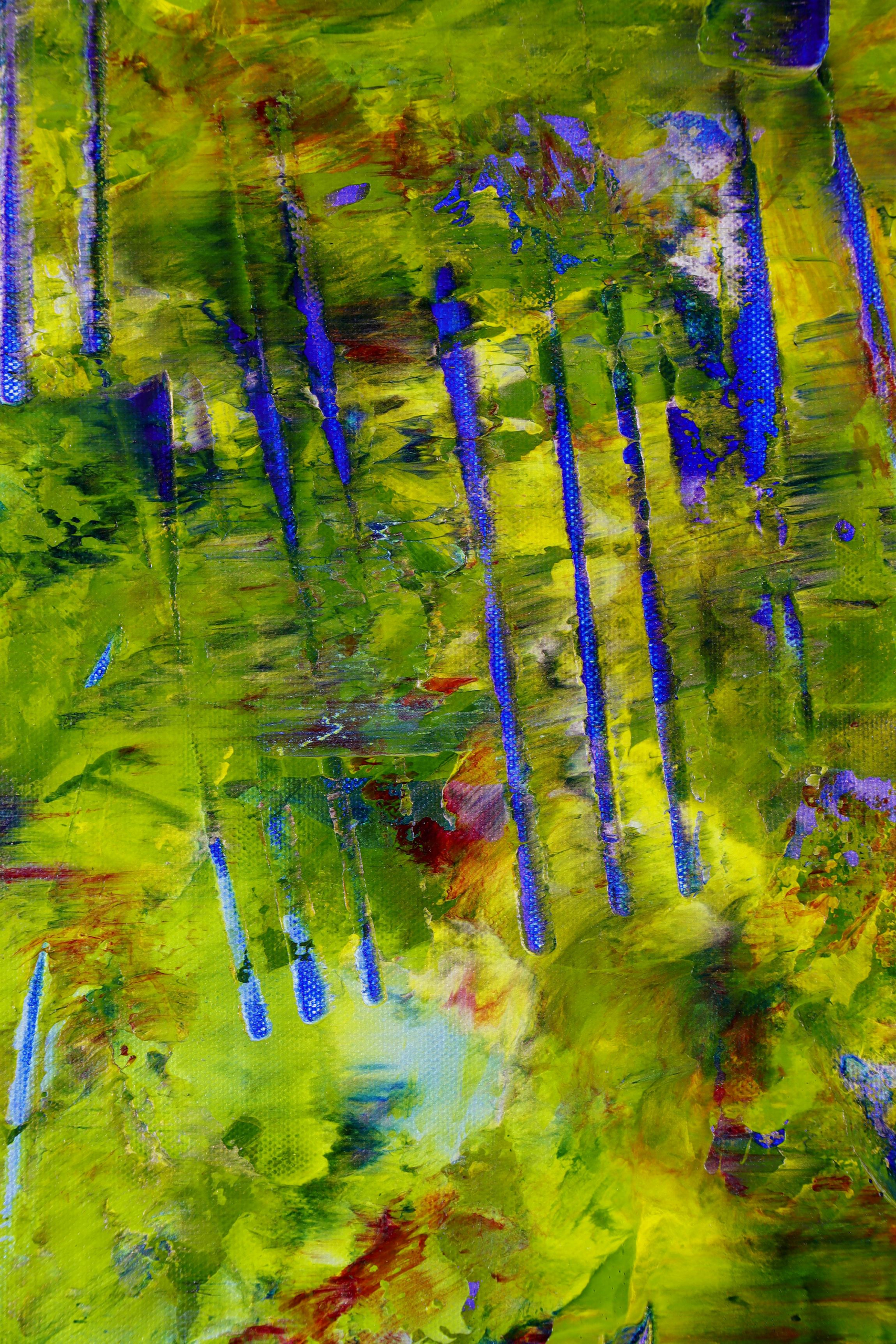 SOLD! Distorted Forest Projection (2022) / 30x40 inches / Nestor Toro