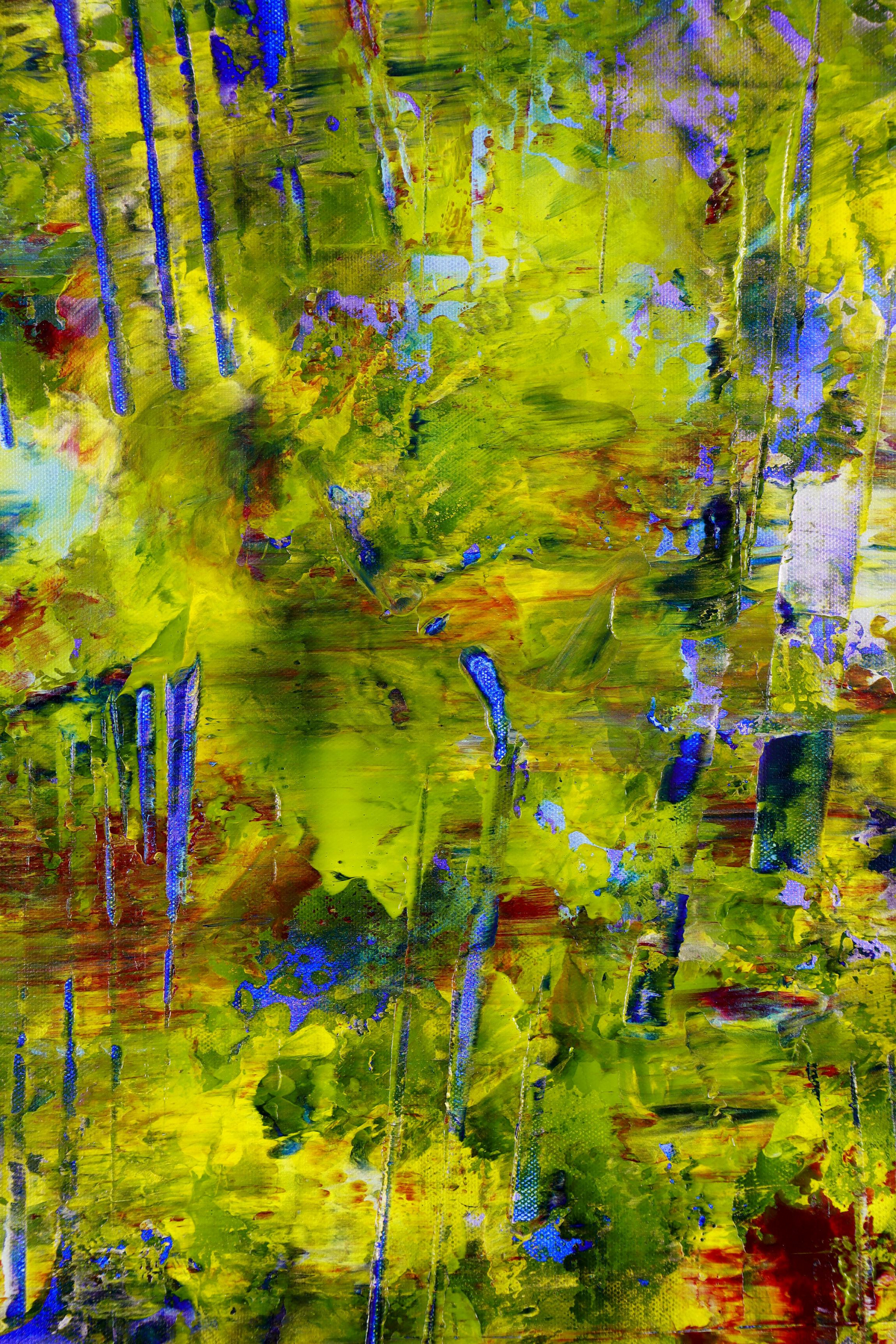 SOLD! Distorted Forest Projection (2022) / 30x40 inches / Nestor Toro