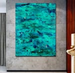 Deep Blue Paradise (2022) 36 x 48 inches