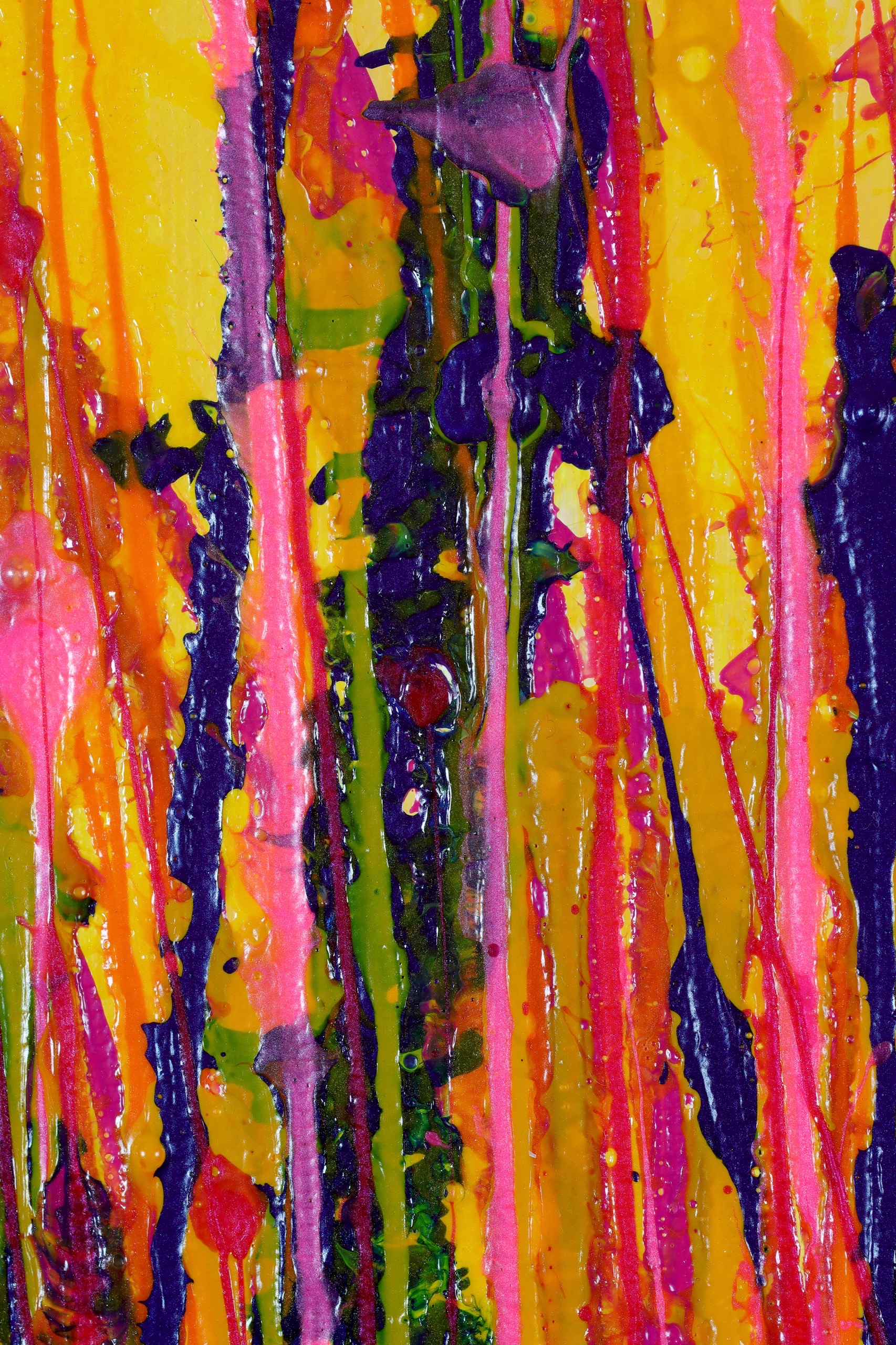 DETAIL / Ultra Radiant Fire Spectra (2023) / 24x24 inches