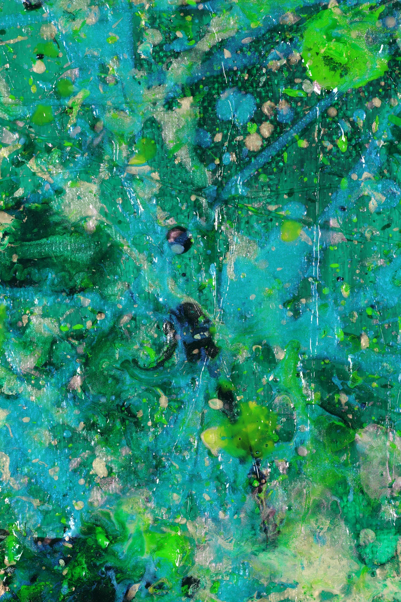 Tangled Up In Green (2023) / Diptych / 48 x 36 inches