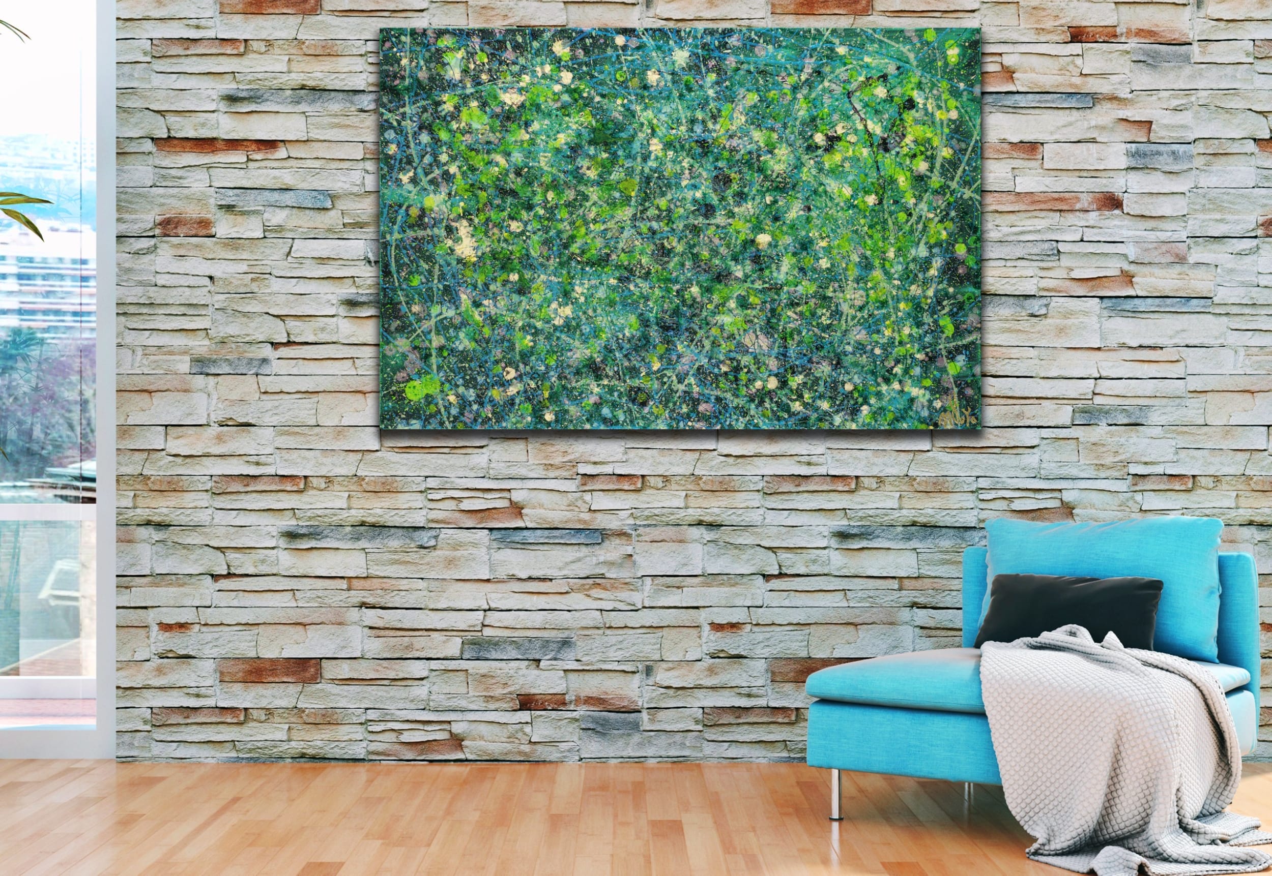 Tangled Up In Green 2 (2023) / 36 x 24 inches / Nestor Toro