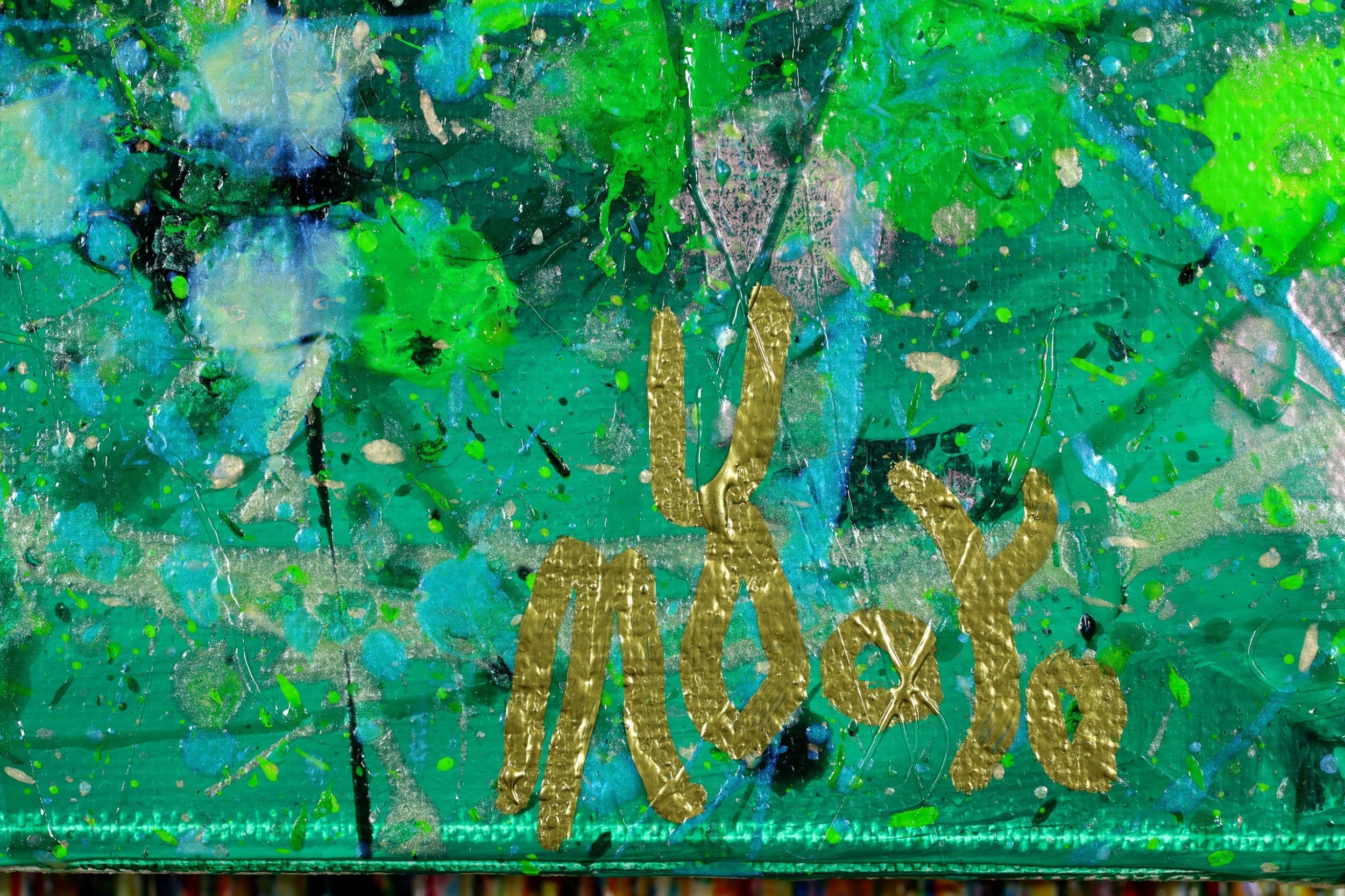 Tangled Up In Green (2023) / Diptych / 48 x 36 inches / Nestor Toro