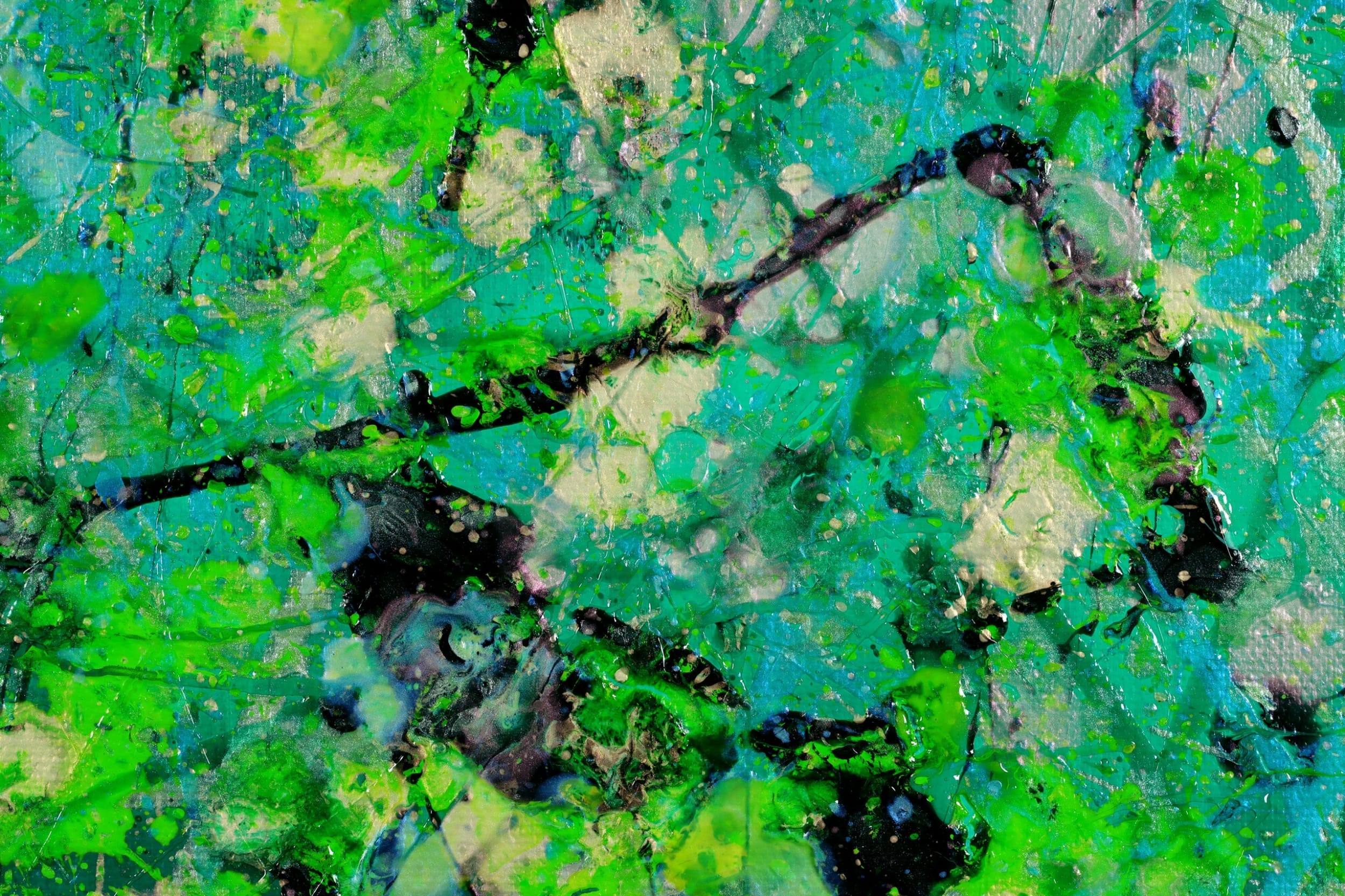 Tangled Up In Green 2 (2023) / 36 x 24 inches / Nestor Toro