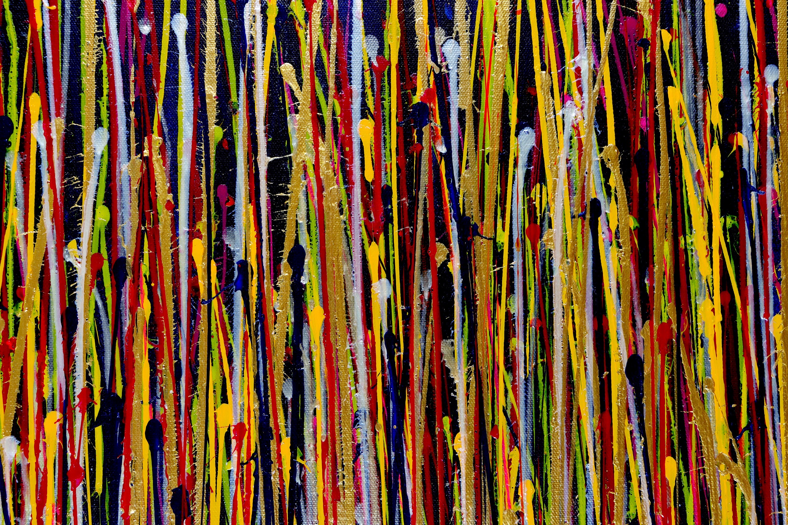 Ultra Radiant Electric Spectra (2023) / 48 x 36 inches / Detail