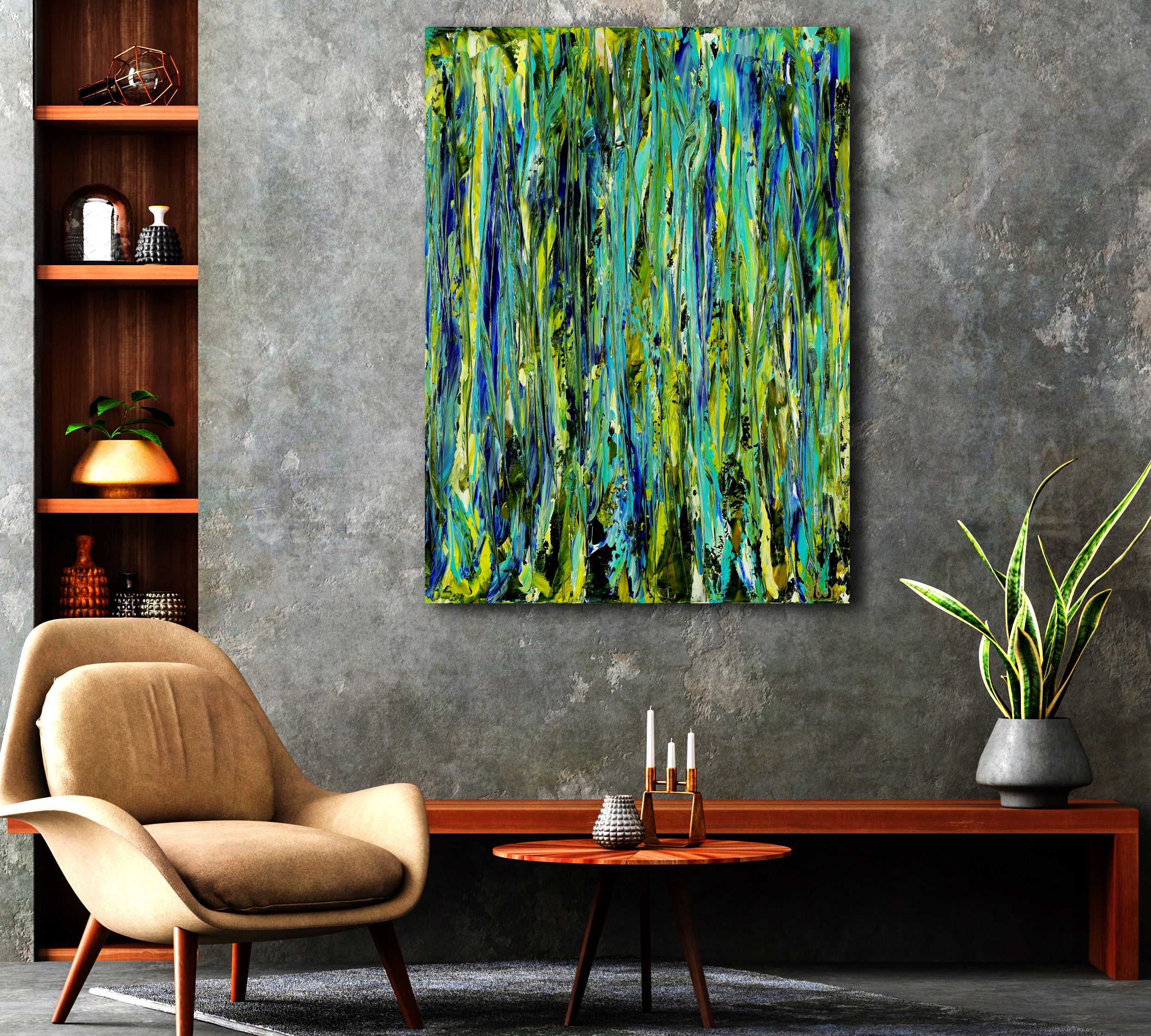 ROOM VIEW | Foliage and Breeze (A Forest Song) | 2023 | 30 X 40 inches