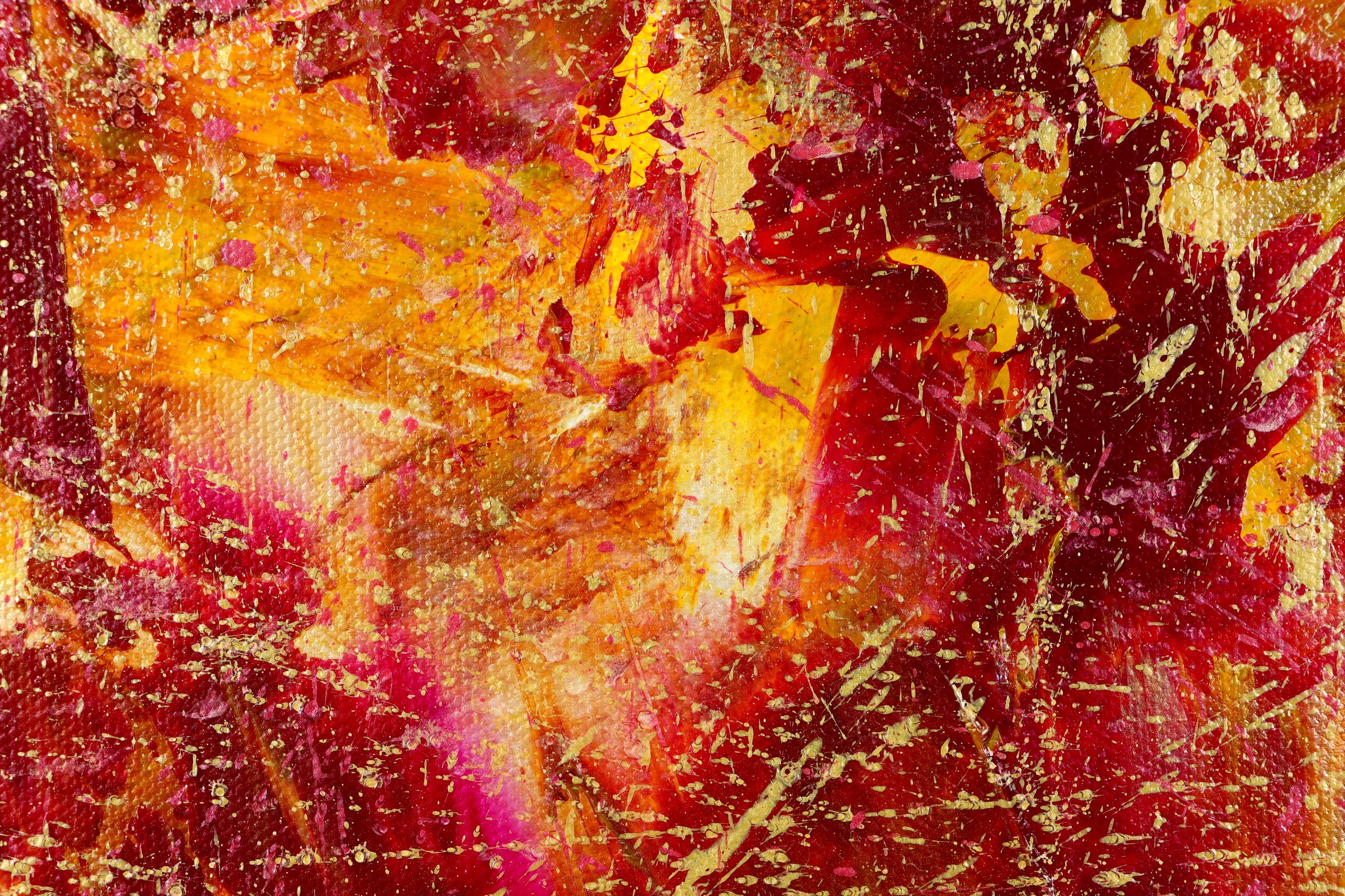 DETAIL - Fire From Within (2023) | 30 x 40 inches | Nestor Toro