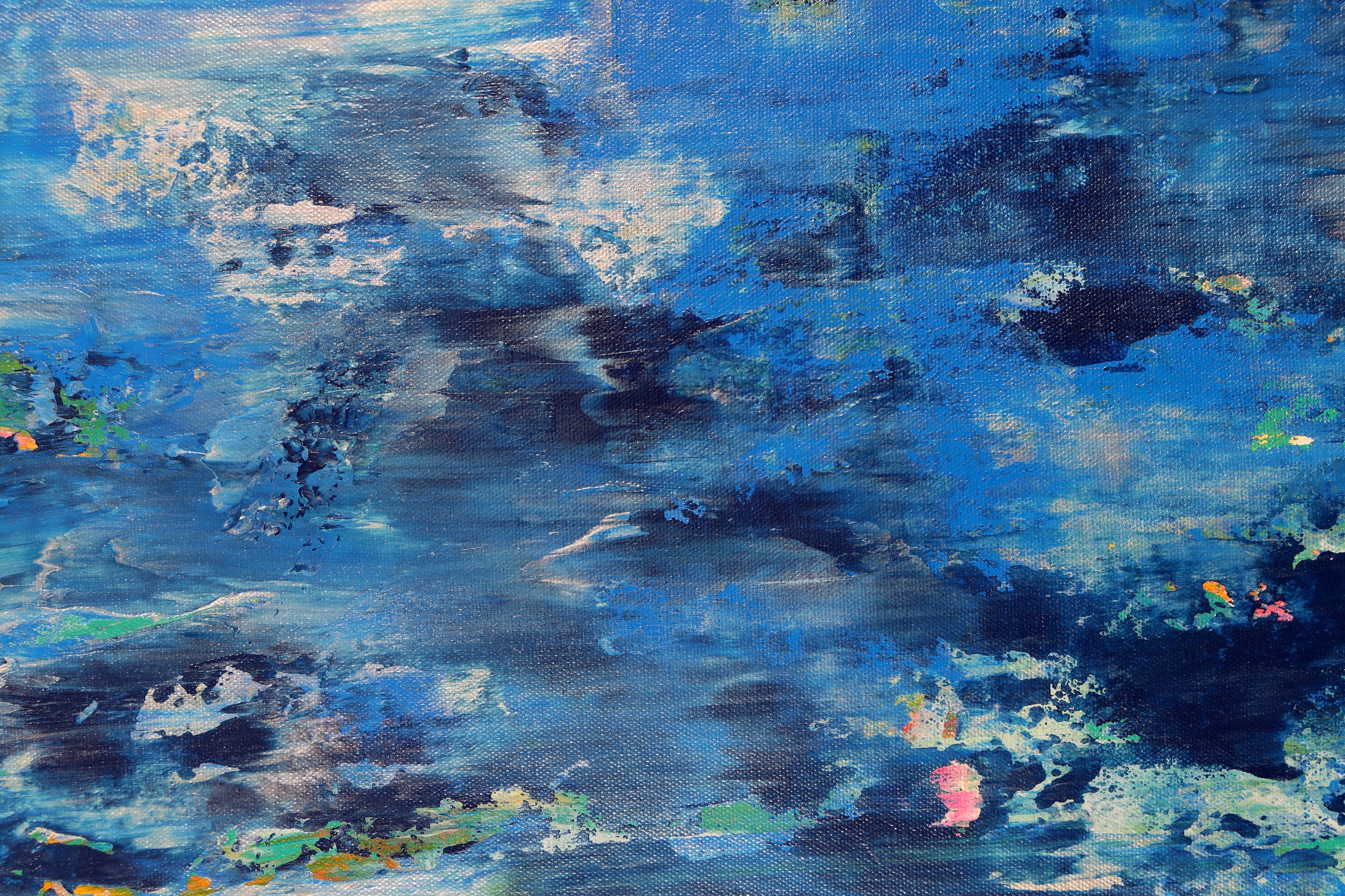 Silver Caribbean Waters / 48 x 36 inches / 2024