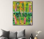 (SOLD) Primal Hesitation "making a decision" / 16 X 20 inches