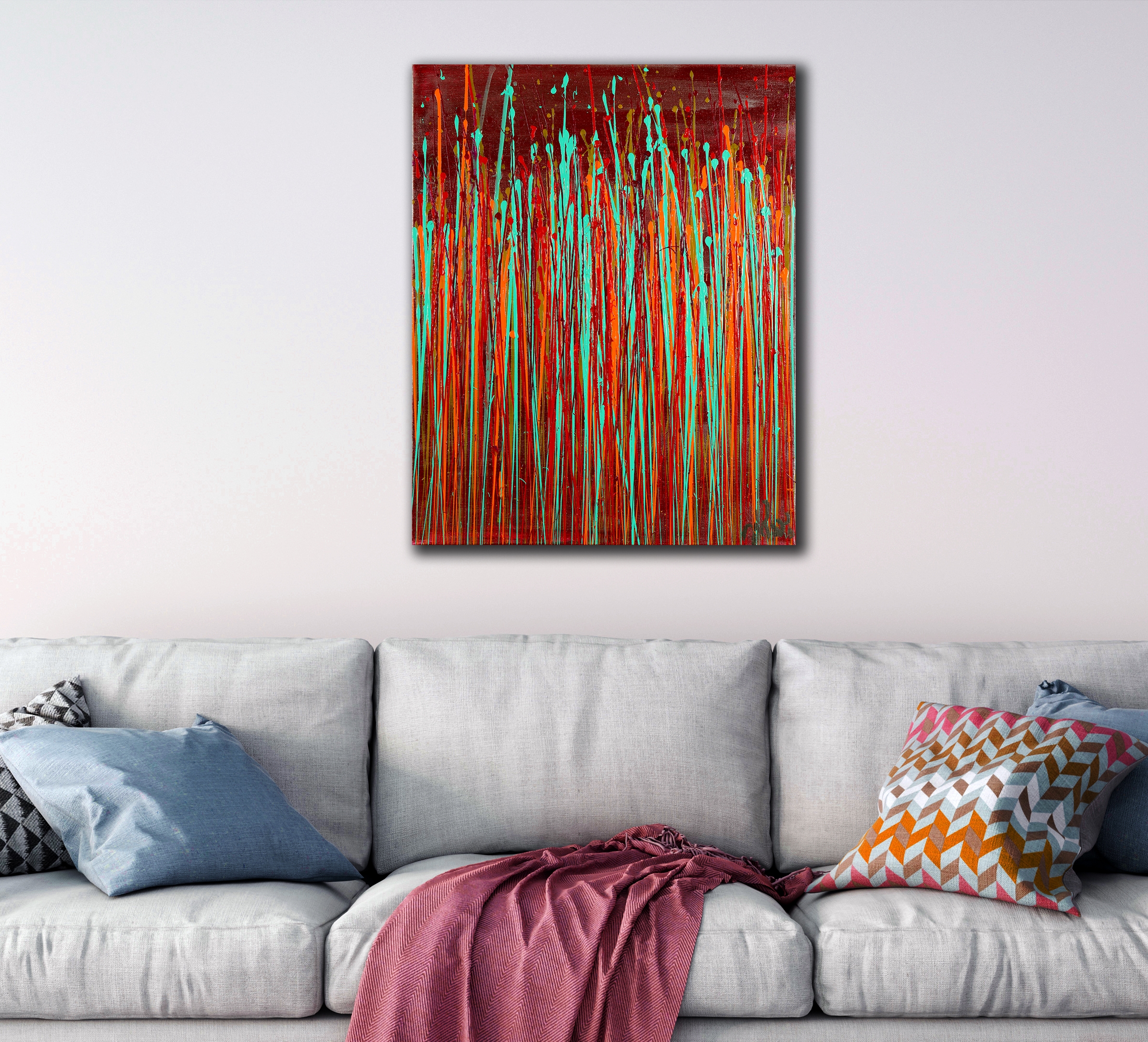This looks great in smaller space and brings so much color and energy with in you will be amazed
