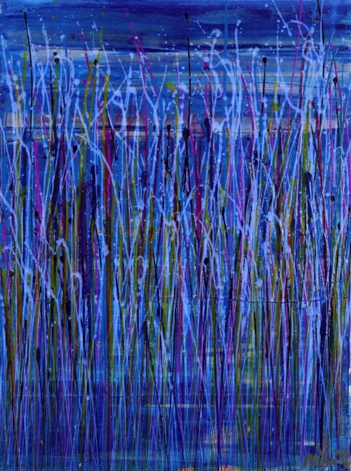Electric Veil 18 x 24 inches / acrylic on canvas