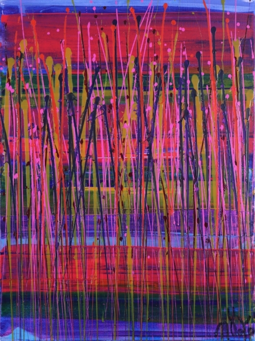 Spectrum Horizon 18x24 inches, acrylic on canvas, ready to hang